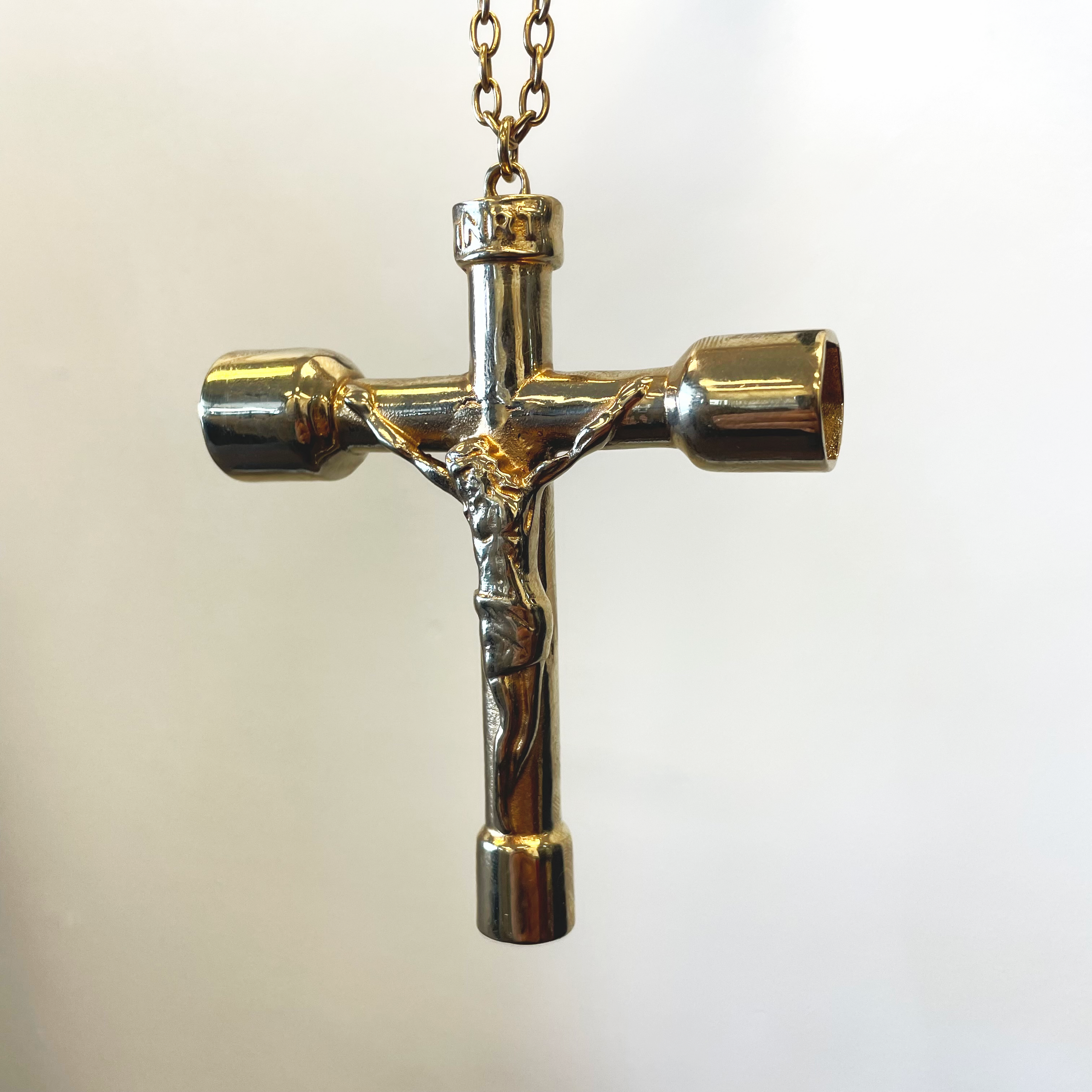 Crucifix Skate Tool Necklace