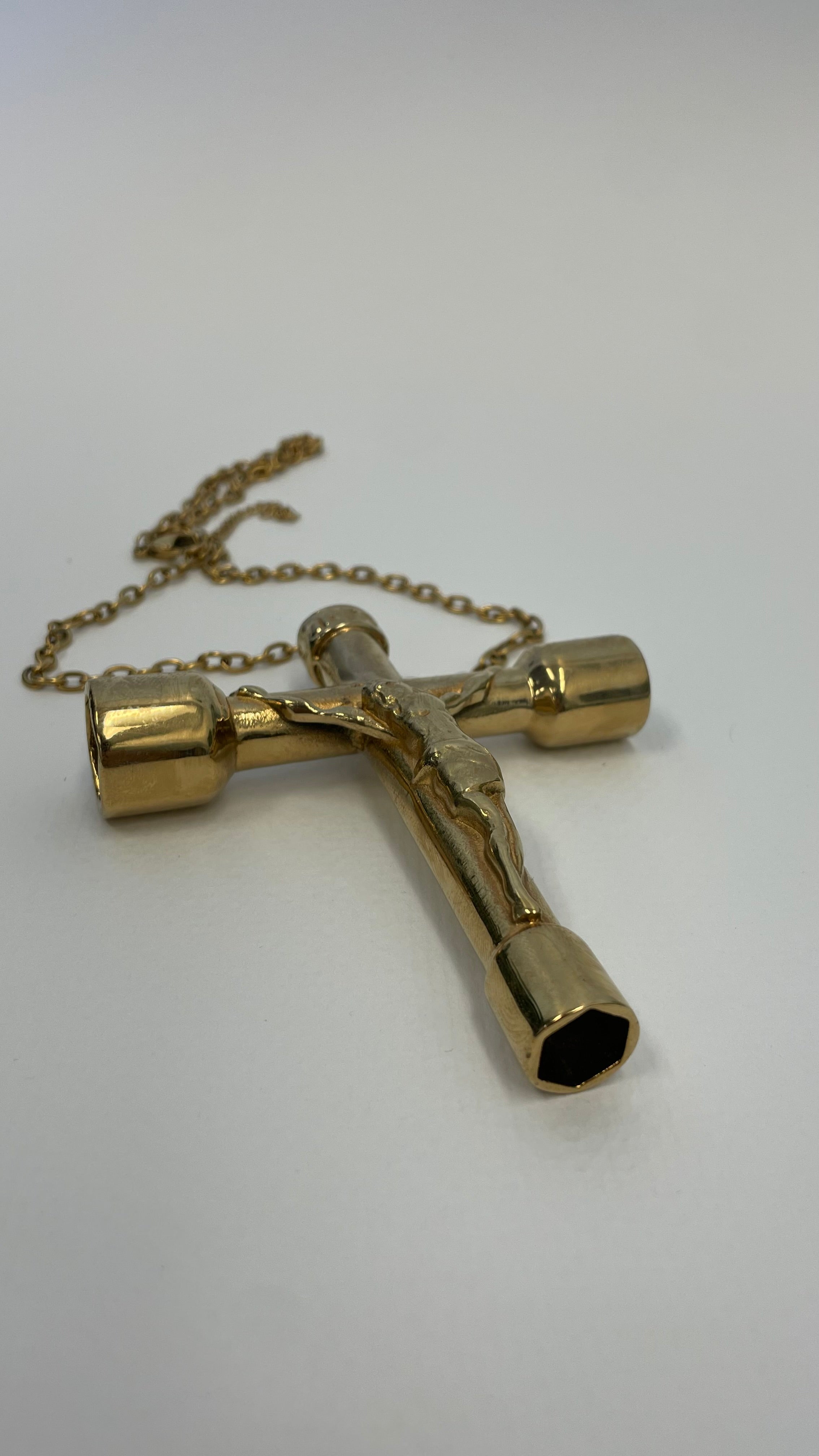 Crucifix Skate Tool Necklace