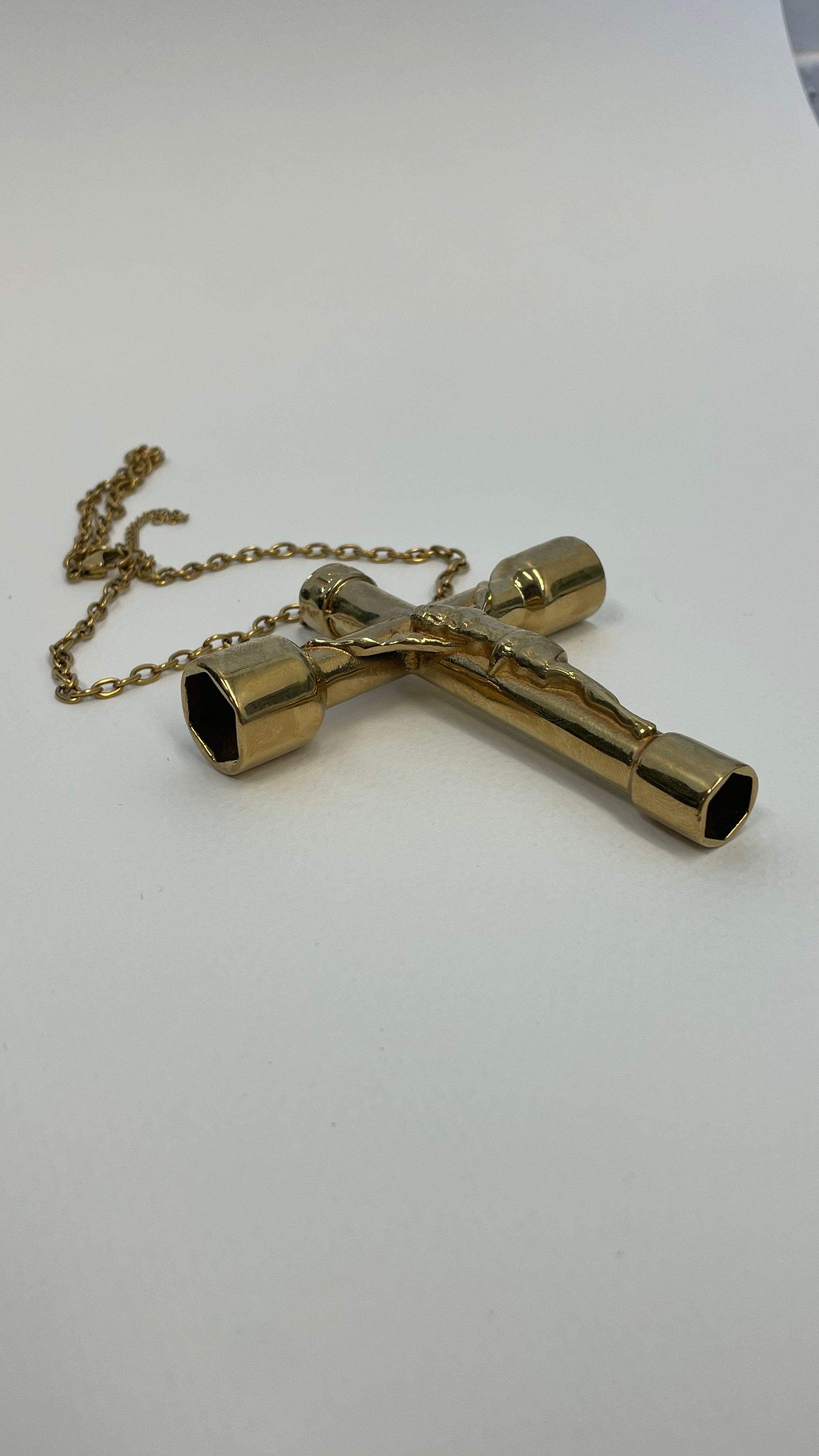 Crucifix Skate Tool Necklace