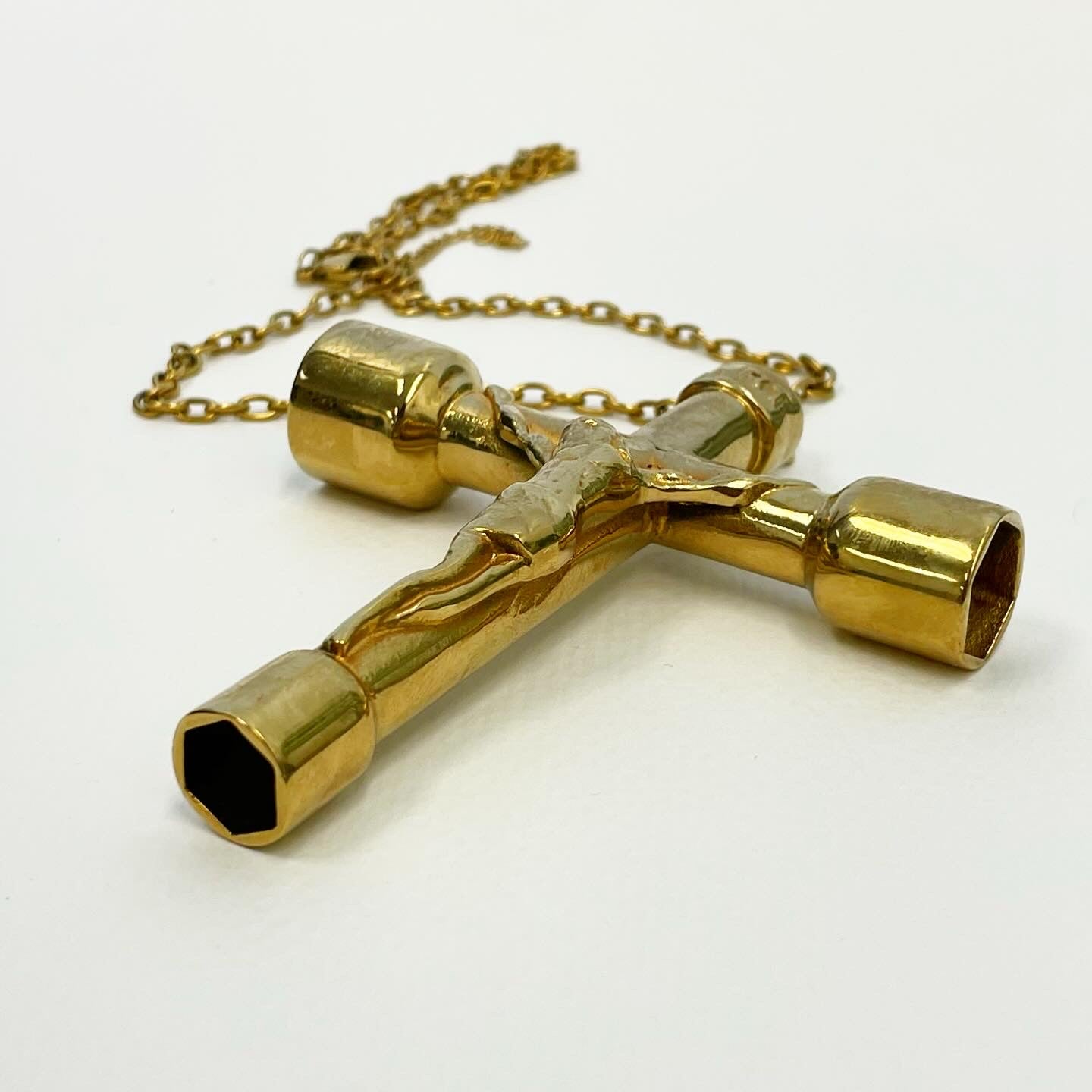 Crucifix Skate Tool Necklace